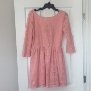 Light pink lace dress